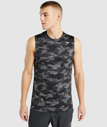 Gymshark Arrival Ärmlös T Shirts Herr Grå | SE 3970YXF